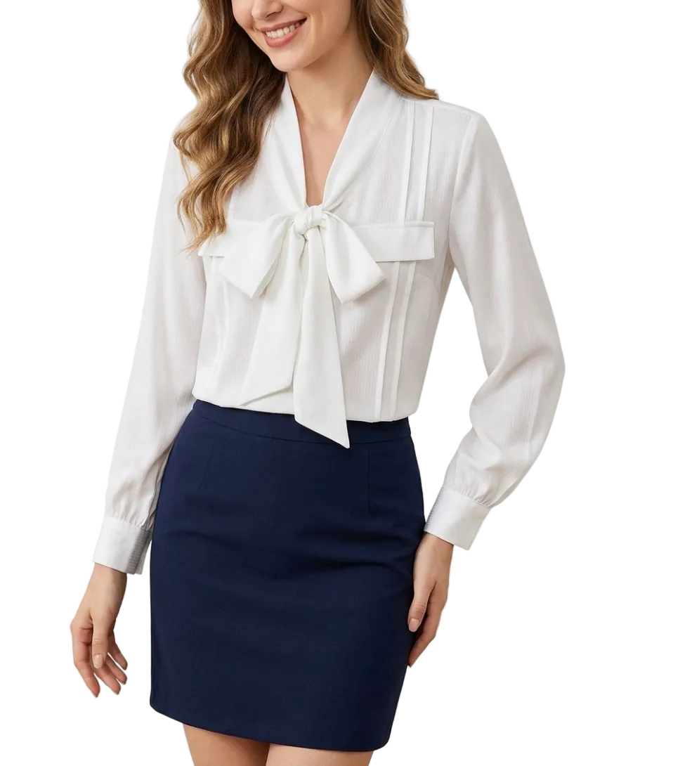 Trendy & Timeless Long Sleeve V-neck Pullover Blouses for Women - B15-TOP-73