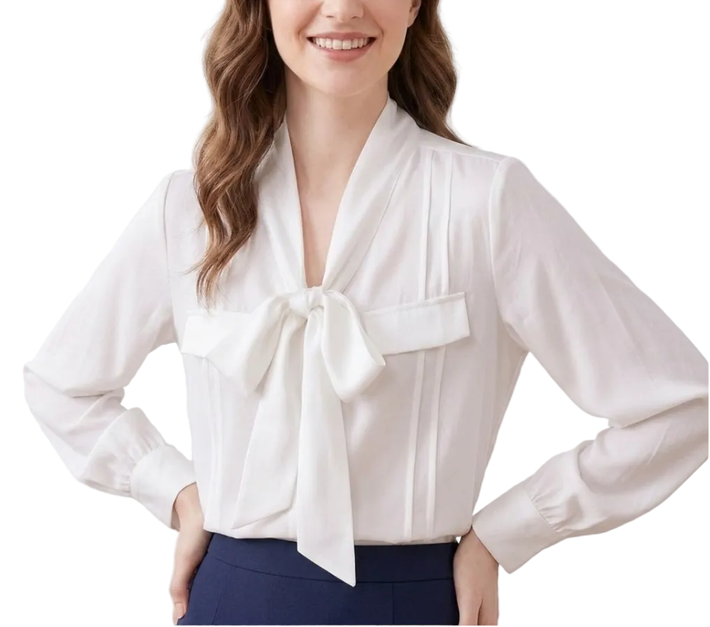 Trendy & Timeless Long Sleeve V-neck Pullover Blouses for Women - B15-TOP-73