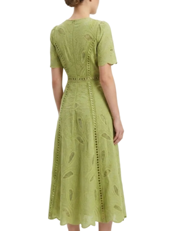Trendy & Timeless Short Sleeve Embroidered Long Dresses - B6-DRESS-60