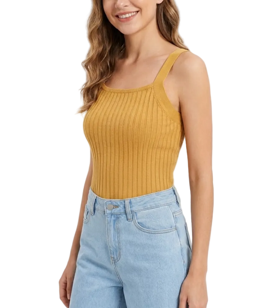 Trendy & Timeless Sleeveless Ribbed Blouses - B1-TOP-V170