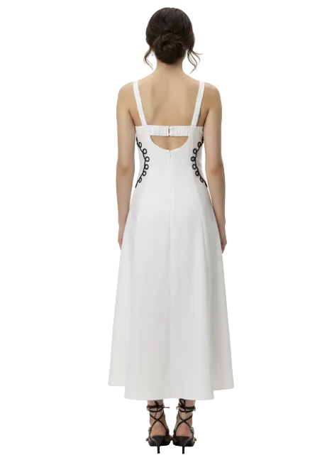 Trendy & Timeless Sleeveless Strapped Backless Long Dresses - B6-DRESS-56