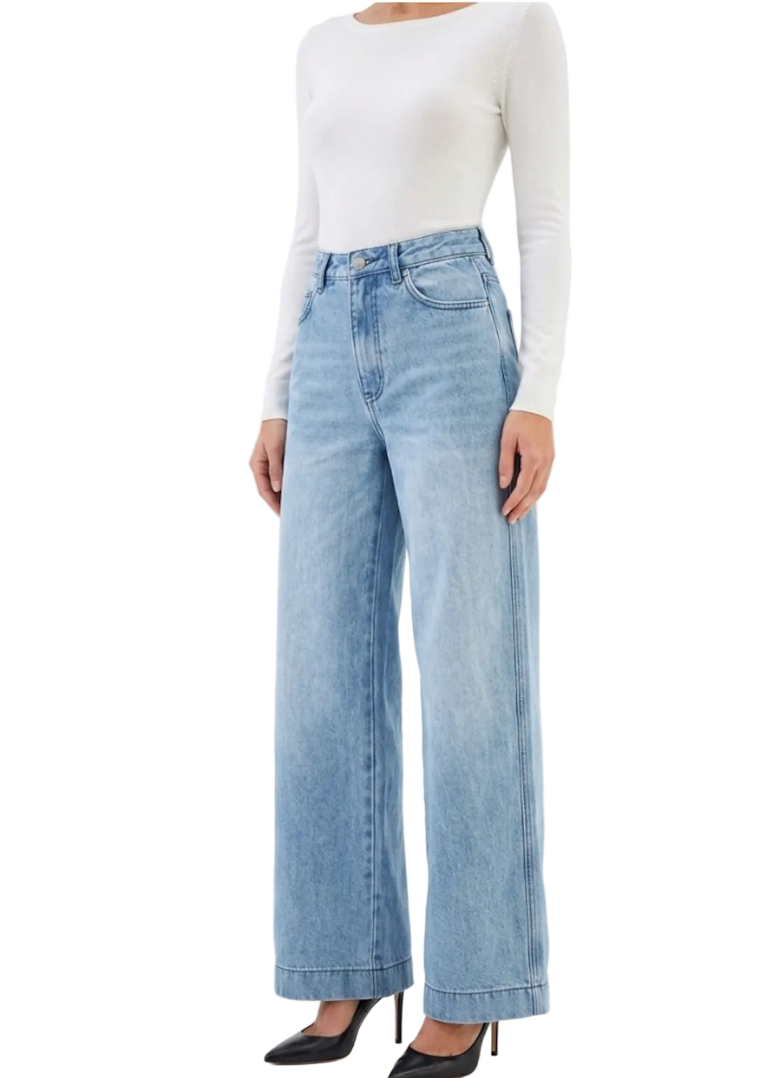 Trendy & Timeless Straight Leg Denim Pants for Women - B1-JP-N-31