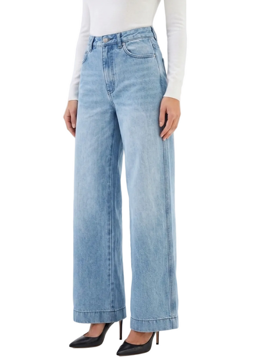 Trendy & Timeless Straight Leg Denim Pants for Women - B1-JP-N-31