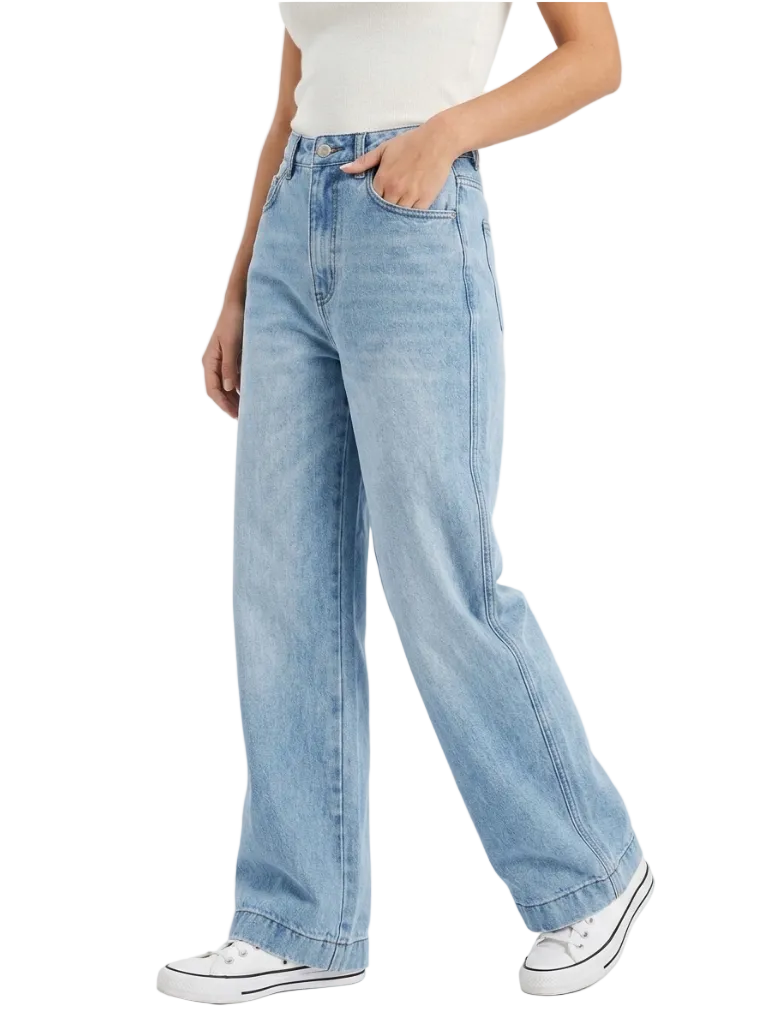 Trendy & Timeless Straight Leg Denim Pants for Women - B1-JP-N-31