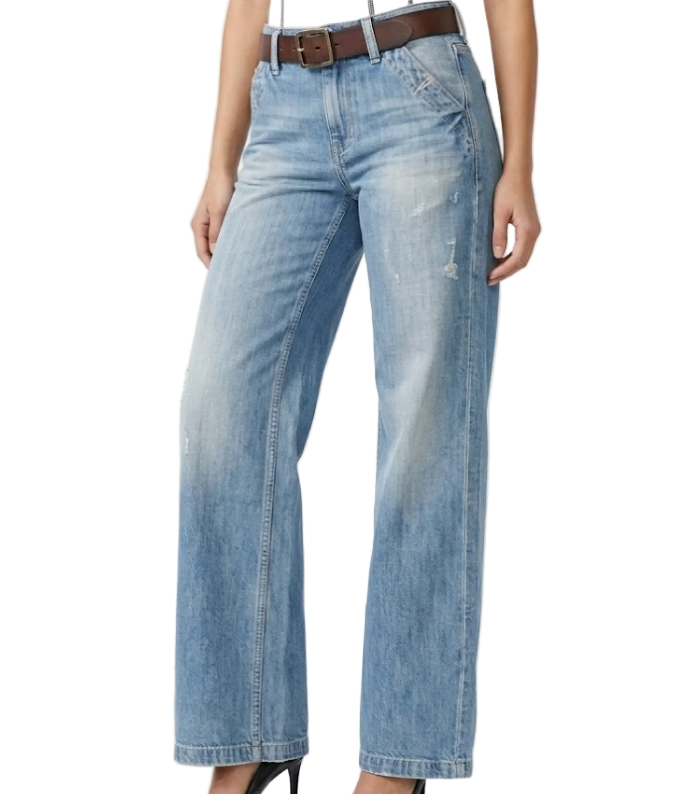 Trendy & Timeless Straight Wide Leg Denim Pants for Women - B1-JP-N-29