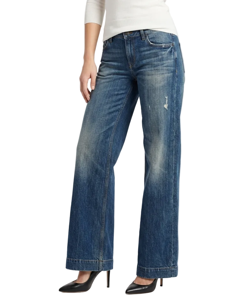 Trendy & Timeless Straight Wide Leg Denim Pants for Women - B1-JP-N-29