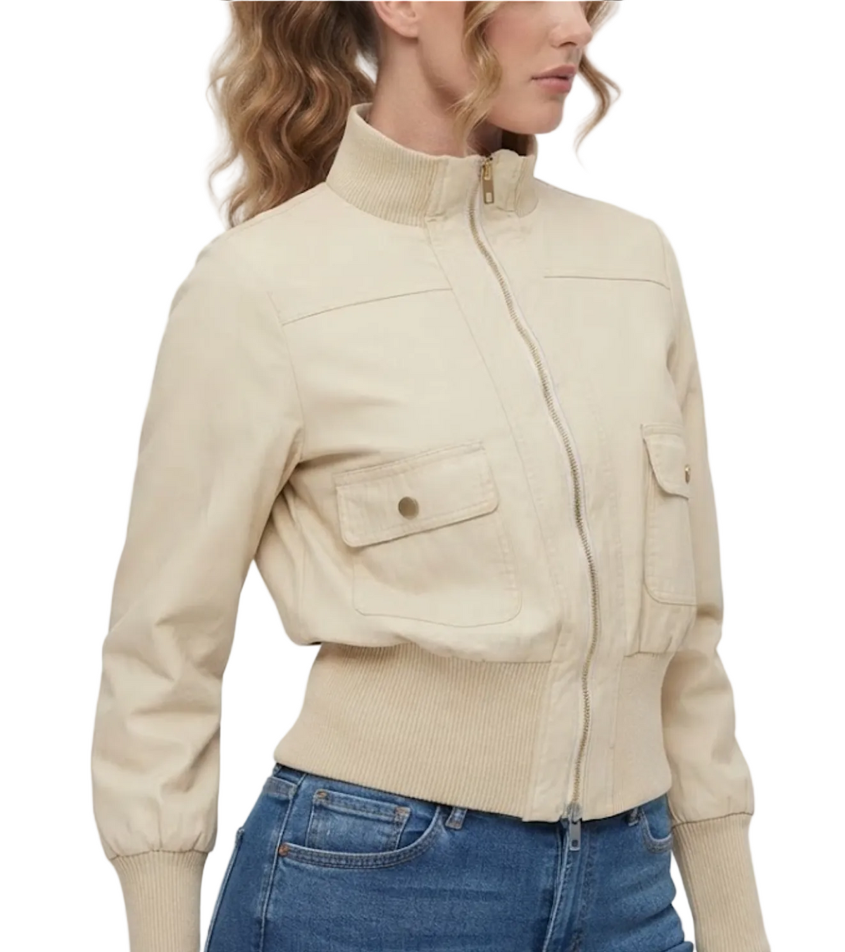 Trendy & Timeless Turn-down Collar Zip-Up Front Pockets  Versatile Jackets for Women - BP-B20 -JKT-01