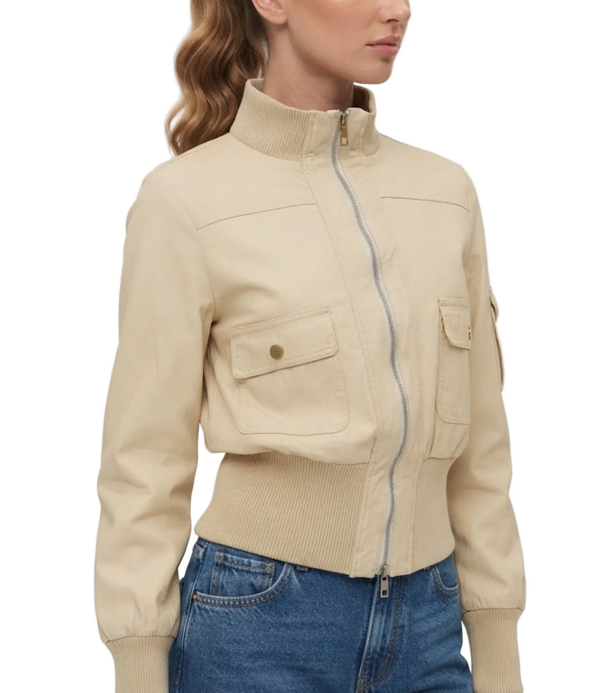 Trendy & Timeless Turn-down Collar Zip-Up Front Pockets  Versatile Jackets for Women - BP-B20 -JKT-01