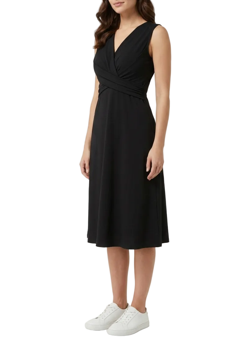 Trendy & Timeless V-neck Slim Waist Sleeveless A-line Dresses B1-DRESS-N-01