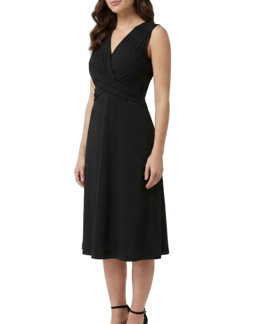Trendy & Timeless V-neck Slim Waist Sleeveless A-line Dresses B1-DRESS-N-01