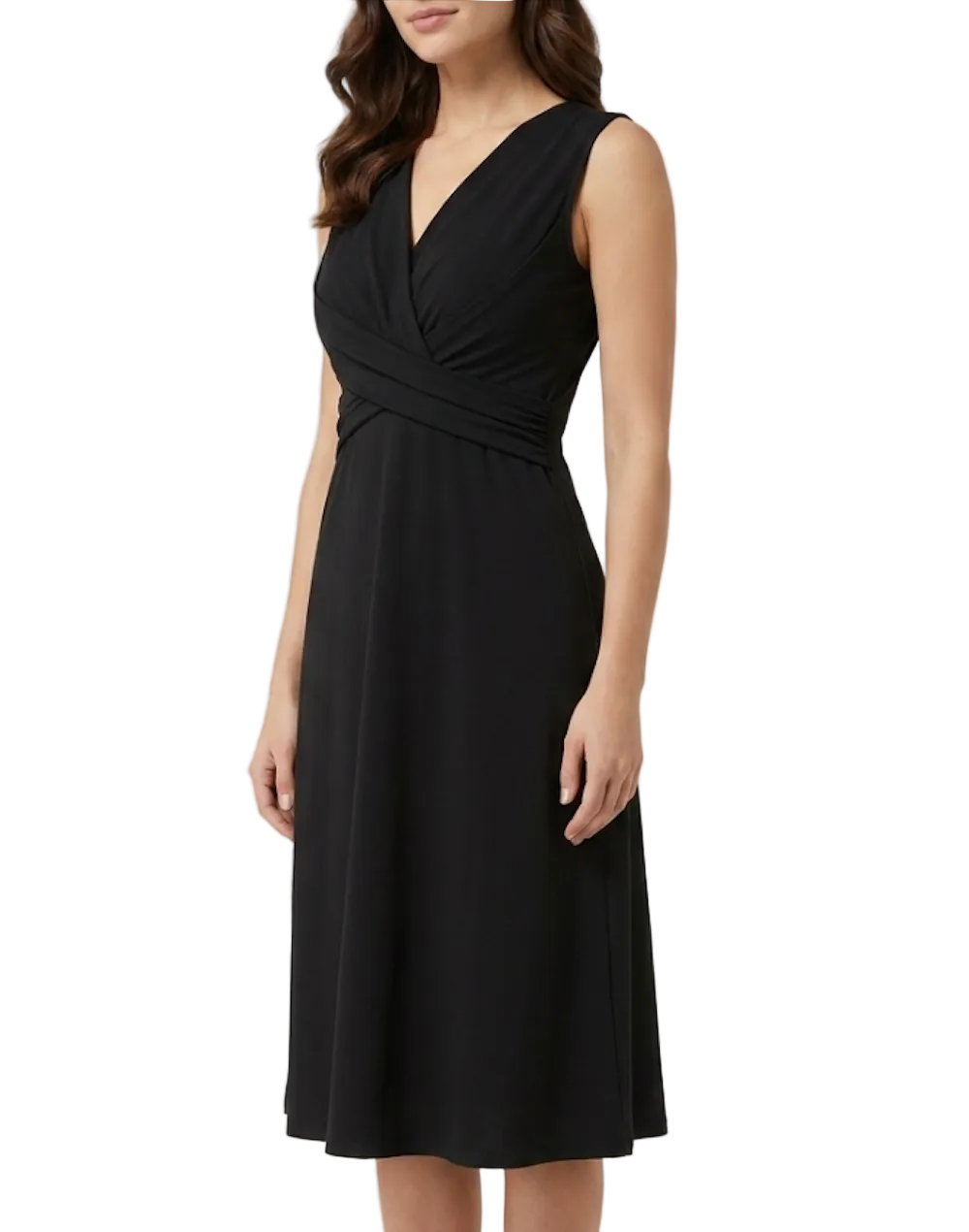 Trendy & Timeless V-neck Slim Waist Sleeveless A-line Dresses B1-DRESS-N-01