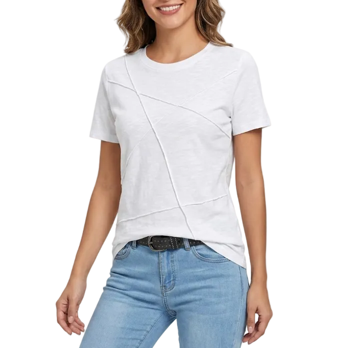 Women's Cotton Short Sleeve T-shirt-SHIRT-BL134