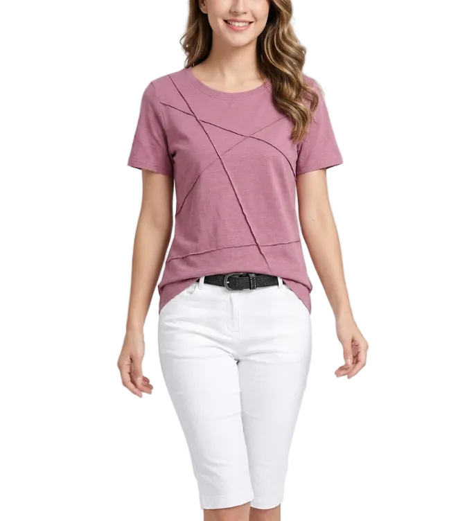 Women's Cotton Short Sleeve T-shirt-SHIRT-BL134