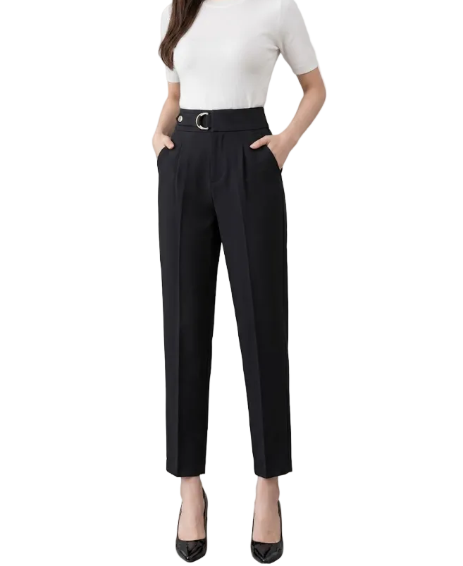 Women’s Cropped High Waist Trousers Dress PANTS-DP-13
