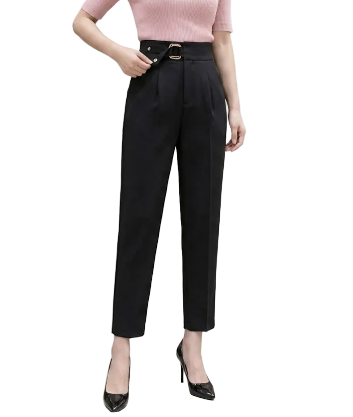 Women’s Cropped High Waist Trousers Dress PANTS-DP-13