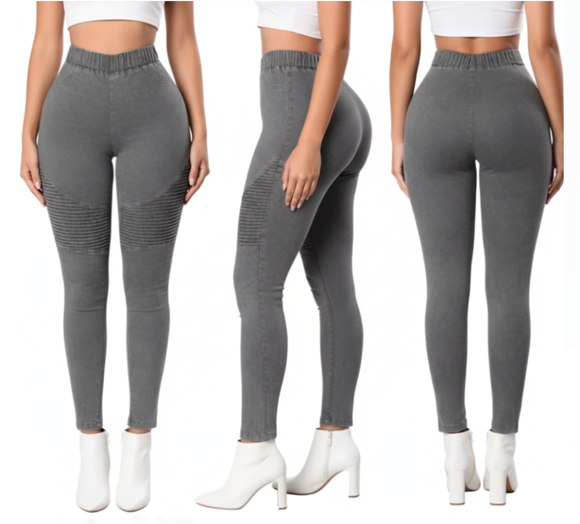 Women’s Elastic Waist Skinny JEANS-JP-27