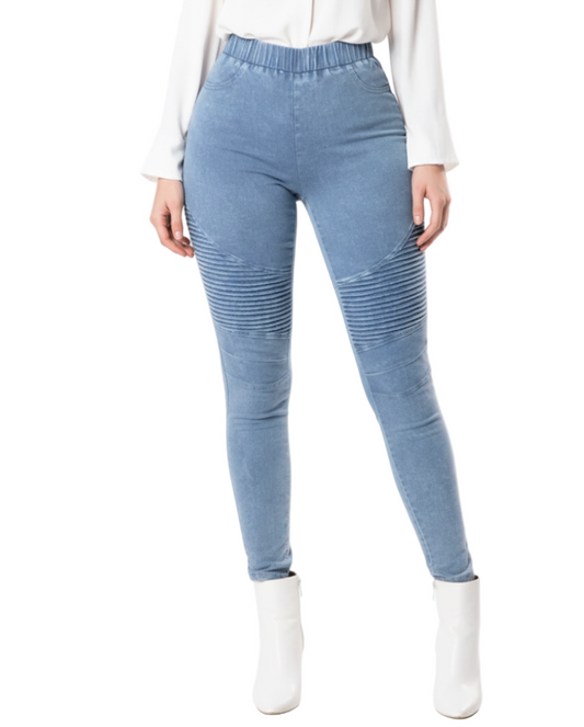 Women’s Elastic Waist Skinny JEANS-JP-27