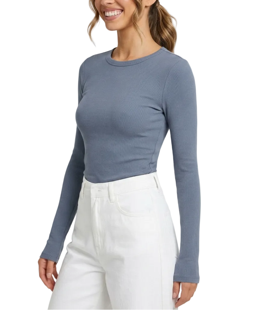 Women's Full Sleeve Comfy Stretchy T-Shirt B2-BL-1022