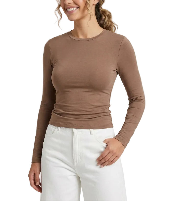 Women's Full Sleeve Comfy Stretchy T-Shirt B2-BL-1022
