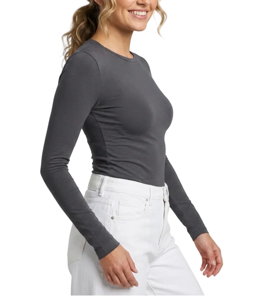 Women's Full Sleeve Comfy Stretchy T-Shirt B2-BL-1022