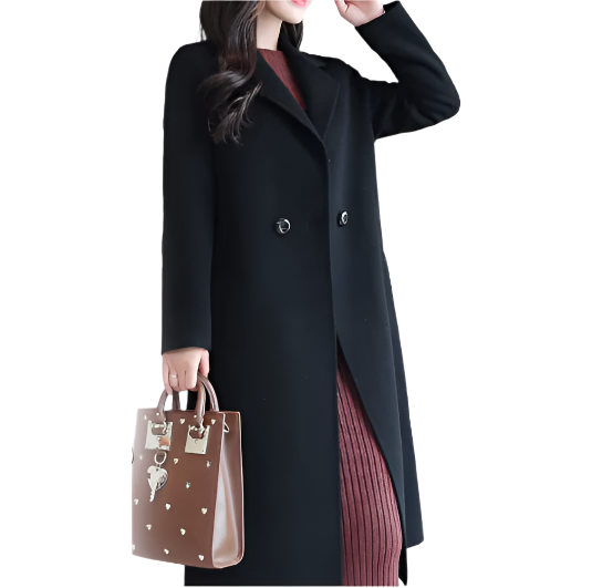 Trendy & Timeless Women’s Wool Center Buttoned Lapel Neck-line Elegant Cardigan JACKET - JKT-32