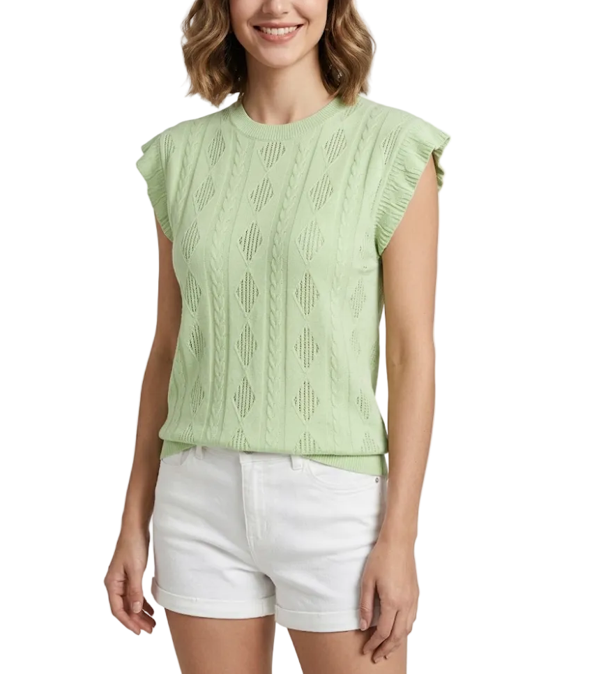 Women's Trendy Self-Embroidered O-neck Blouse SHIRT-BL113