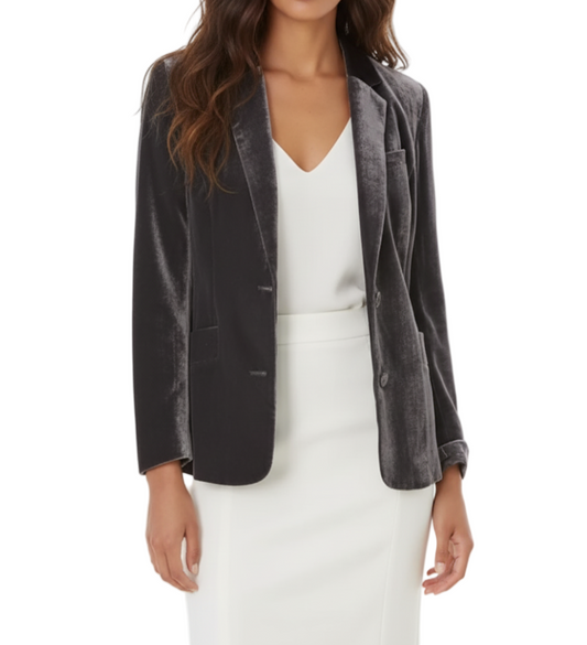 Women’s Trendy & Timeless Long Sleeve Velvet BLAZER-BLZ-03