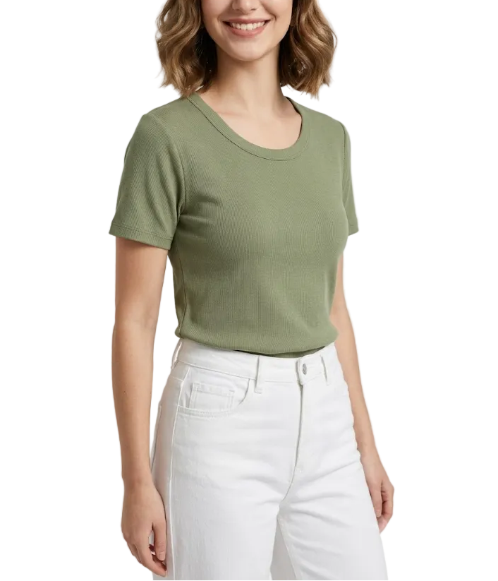 Timeless & Elegant Short Sleeve Cotton T-Shirts for Women - B1-TOP-V140