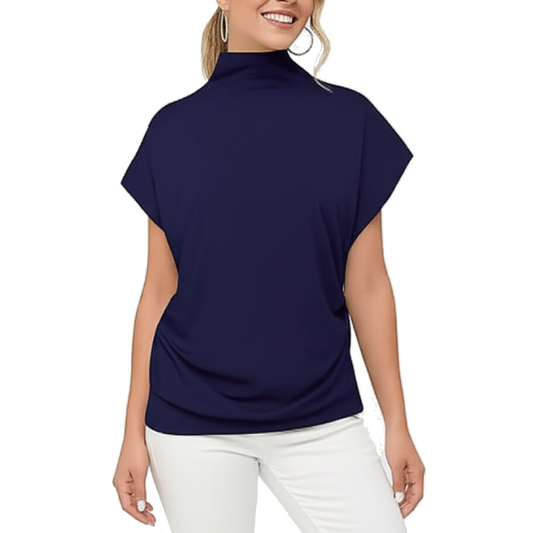 Women's Trendy Comfy Loose Fit Cotton Top T-Shirt B2-BL-1013